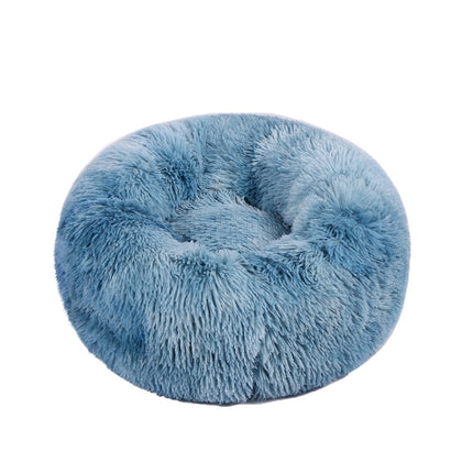 Plush Pet Bed Deep Sleep Pet Pad, Specification: 40cm(Dark Blue)-garmade.com