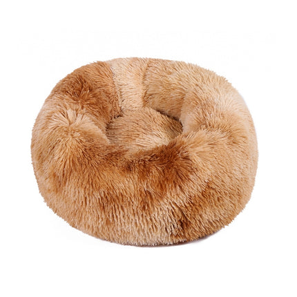 Plush Pet Bed Deep Sleep Pet Pad, Specification: 40cm(Khaki)-garmade.com