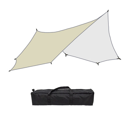 Outdoor Octagonal Curtain Tent Rain and Sun Protection Camping Sunshade Pergola, Color: Khaki-garmade.com