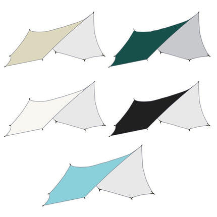 Outdoor Octagonal Curtain Tent Rain and Sun Protection Camping Sunshade Pergola, Color: Khaki-garmade.com