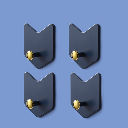 4 PCS / Set JM066 Arrow-shaped Sticky Hook Behind Door Wall Seamless Hook(Blue)-garmade.com