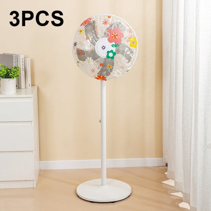 3 PCS Household Fan PEVA Waterproof and Dustproof Cover, Color: Sunflower Short-garmade.com