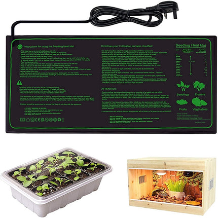20 x 10in Waterproof Seedling Heating Pad Constant Temperature Heating Pad(UK Plug 240V)-garmade.com