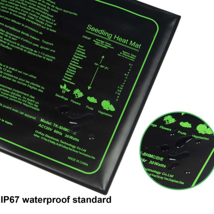 20 x 10in Waterproof Seedling Heating Pad Constant Temperature Heating Pad(UK Plug 240V)-garmade.com