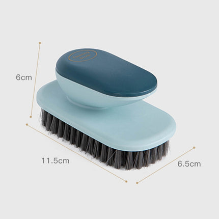 2 PCS SM005 Home Plastic Handle Clothes Cleaning Soft Hair Brush(Blue)-garmade.com