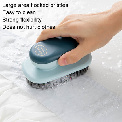 2 PCS SM005 Home Plastic Handle Clothes Cleaning Soft Hair Brush(Grey)-garmade.com