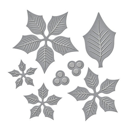 Layered Poinsettia Carbon Steel Knife Mold Children Puzzle Paper Cutting Knife Mold-garmade.com