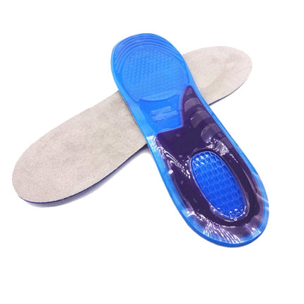 A210612 1 Pair TPE+GEL Insole Men and Women Honeycomb Shock Absorption Insole,Size: Large-garmade.com