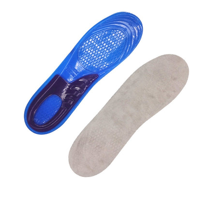 A210612 1 Pair TPE+GEL Insole Men and Women Honeycomb Shock Absorption Insole,Size: Small-garmade.com