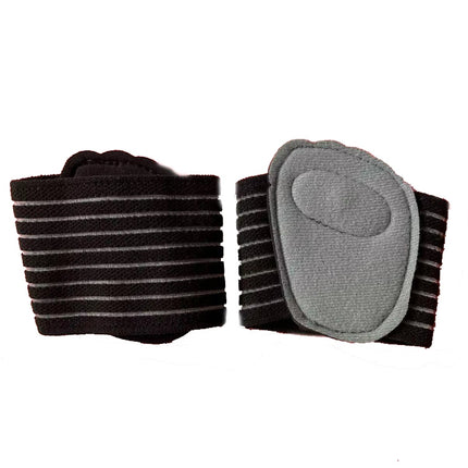 2 Pairs Magnetic Massage Forefoot Pad SBR Velvet Cloth Health Insole(Grey)-garmade.com