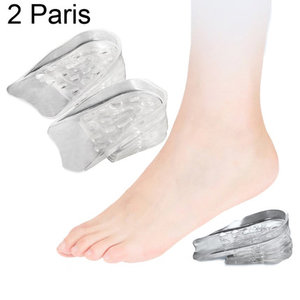 2 Pairs Free Combination Five-layer Height-increasing Insole Silicone Heel Pad-garmade.com