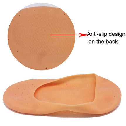 2 Pairs Silicone Foot Guard Boat Sock Foot Crack Protector(Complexion)-garmade.com