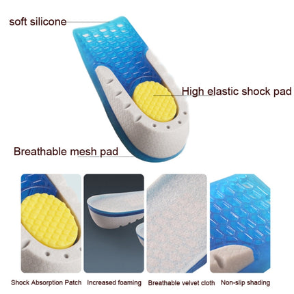 Silicone Honeycomb Shock Absorption TPE Heel Protection Pad Heightening Insole, Size: Height 3.5 cm-garmade.com