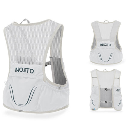 INOXTO Outdoor Cycling Off-Road Multifunctional Hydration Backpack, Size: Large(Light Gray With Ink Green)-garmade.com