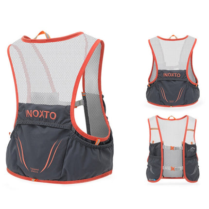 INOXTO Outdoor Cycling Off-Road Multifunctional Hydration Backpack, Size: Large(Dark Gray With Orange)-garmade.com