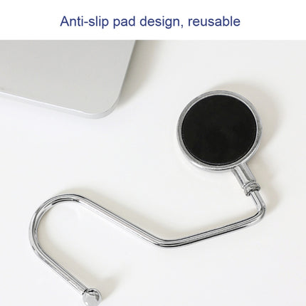 3 PCS Removable Office Desk Side Hook Hanging Bag Hook( Pure Smile)-garmade.com