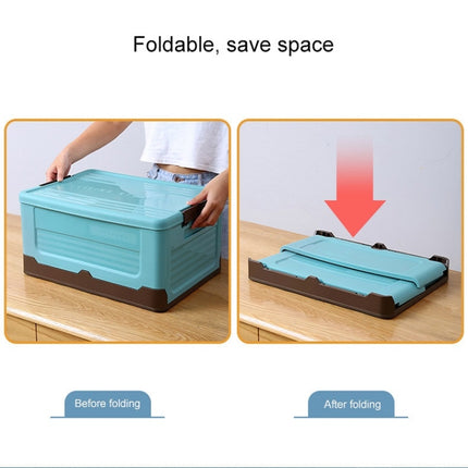 Foldable Book Box Plastic Storage Box, Color: M Banana Yellow-garmade.com