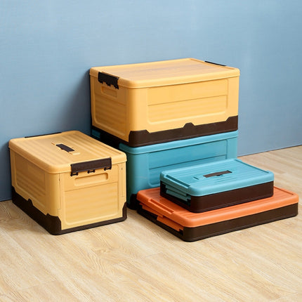 Foldable Book Box Plastic Storage Box, Color: L Mint Blue-garmade.com
