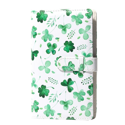 CAIUL 3 Inch PU Photo Album Large Capacity Business Card Holder Photo Storage Book(Clover)-garmade.com