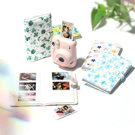 CAIUL 3 Inch PU Photo Album Large Capacity Business Card Holder Photo Storage Book(avocado)-garmade.com