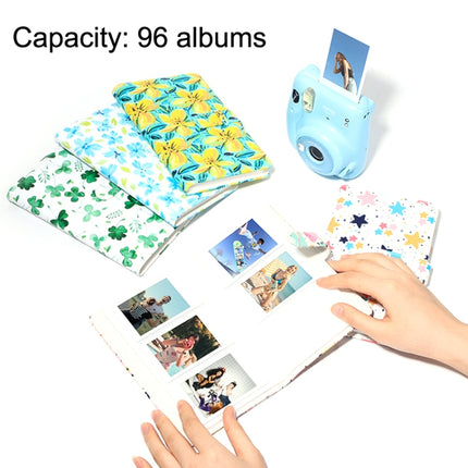 CAIUL 3 Inch PU Photo Album Large Capacity Business Card Holder Photo Storage Book(Colorful star)-garmade.com
