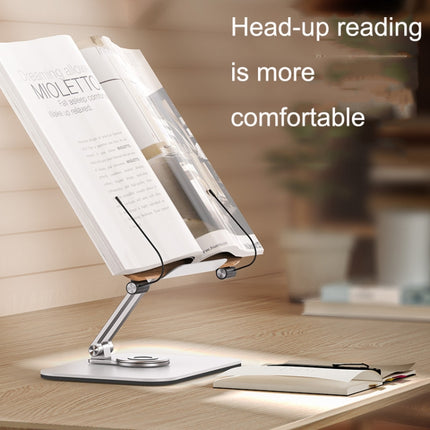 R03 Reading Bookshelf Desktop 360-degree Rotation Multi-function Liftable Tablet Bracket-garmade.com