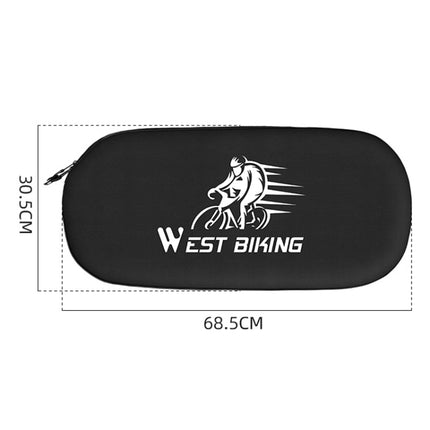 WEST BIKING YP0719301 Bicycle Dust Chain Cover Crankset Protective Cover(Black)-garmade.com