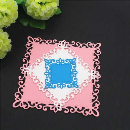 Square Lace Metal Hand Scrapbooking Embossing Cutting Die-garmade.com