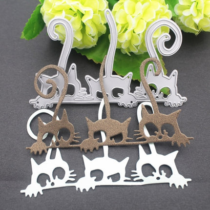 Three Kittens Metal Embossing Cutting Die(67x108mm)-garmade.com