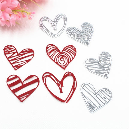 Heart Shaped Metal Embossed Paper Art Cutting Die-garmade.com