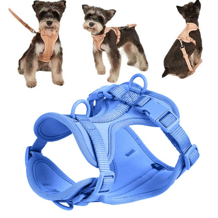 Pet PVC Strap Macaron Color Dog Chest Strap, Size: XS(Light Blue)-garmade.com