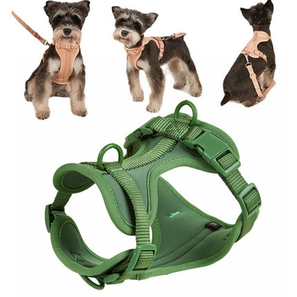 Pet PVC Strap Macaron Color Dog Chest Strap, Size: XS(Green)-garmade.com