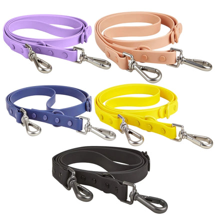 Pet PVC Leash Macaron Color Soft Dog Leash, Size: S(Purple)-garmade.com