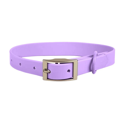 PVC Pet Loop Horsarine Dog Collar, Size: S(Purple)-garmade.com