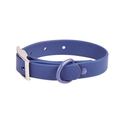 PVC Pet Loop Horsarine Dog Collar, Size: S(Blue)-garmade.com