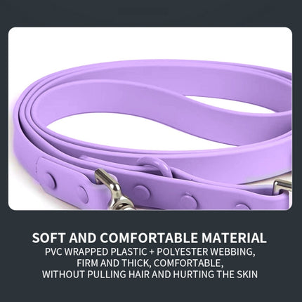 PVC Pet Loop Horsarine Dog Collar, Size: S(Purple)-garmade.com