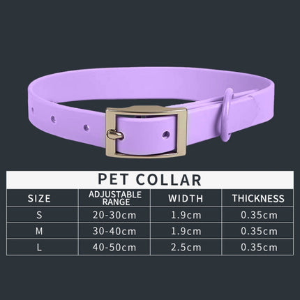 PVC Pet Loop Horsarine Dog Collar, Size: S(Black)-garmade.com