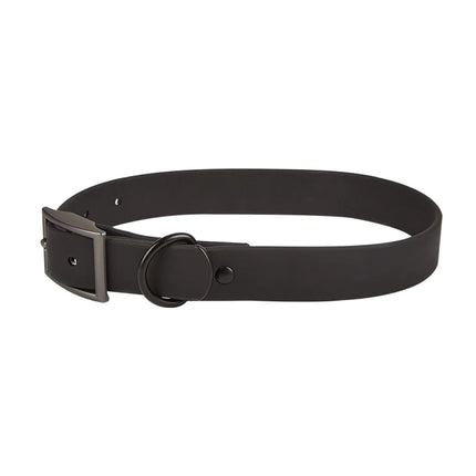 PVC Pet Loop Horsarine Dog Collar, Size: L(Black)-garmade.com