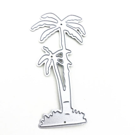 5 PCS Seaside Coconut Tree Handicraft Metal Embossing Cutting Die-garmade.com