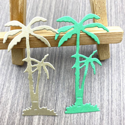5 PCS Seaside Coconut Tree Handicraft Metal Embossing Cutting Die-garmade.com