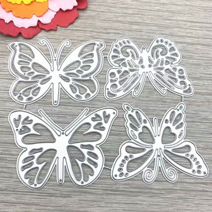 Four Butterflies Metal Embossing Cutting Die Hand Ledger Template-garmade.com
