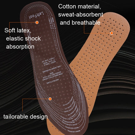 5 Pairs Unisex Perforated Latex Insole Sweat Absorbing Insole-garmade.com