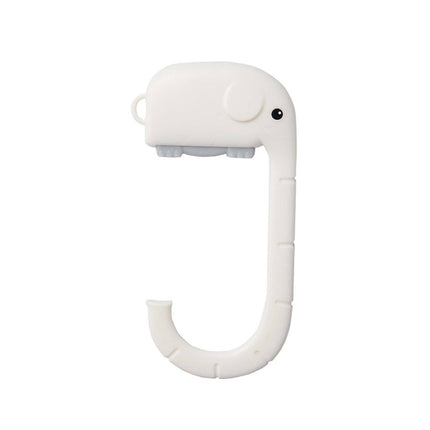 3 PCS Office Deskside Portable Removable Bag Hook(White)-garmade.com