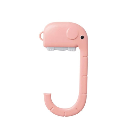 3 PCS Office Deskside Portable Removable Bag Hook(Pink)-garmade.com