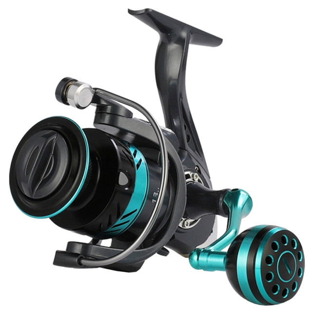 Metal Spinning Wheel CNC Rocker Throwing Rod Fish Wheel, Style: DK II 5000 (Metal Ball Grip)-garmade.com