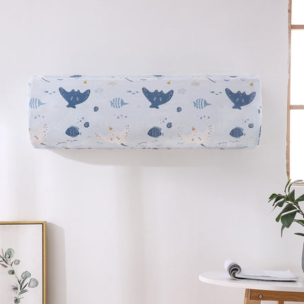 Household Hanging Air Conditioner Cartoon Dust Cover, Size: 95x31x20cm(Blue Ocean)-garmade.com