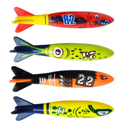 4PCS Torpedo Diving Swimming Pool Toys Children Summer Water Toys-garmade.com