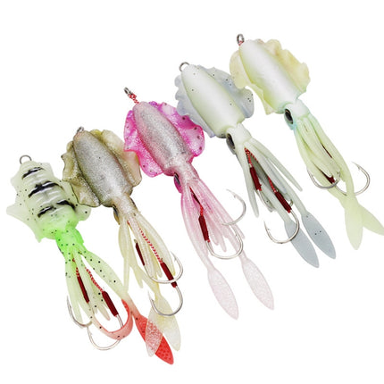 15cm 60g Sea Fishing Fake Bait Deep Sea Squid Soft Bait, Style: A1006 With Lead-garmade.com