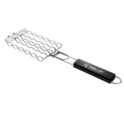 FOREST MASTER KW3008 Barbecue Sausage Stainless Steel Grill Mesh Outdoor Grill Barbecue Clip-garmade.com