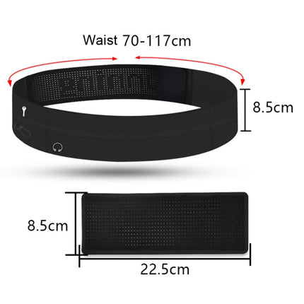 Running Waist Bag Invisible Outdoor Marathon Phone Storage Belt, Color: Black-garmade.com